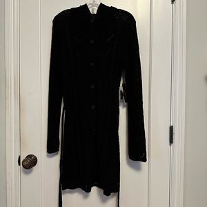 NWT BCBG MaxAzria Crochet Hooded Cardigan